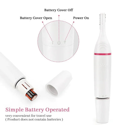 Kadınlar için 5'i 1 arada Vücut Tüy Alma Epilatör Düzeltici Taşınabilir Ağrısız Jilet Tıraş Makinesi Bikini Bacak Koltuk Altı Tüy Bakımı Aracı